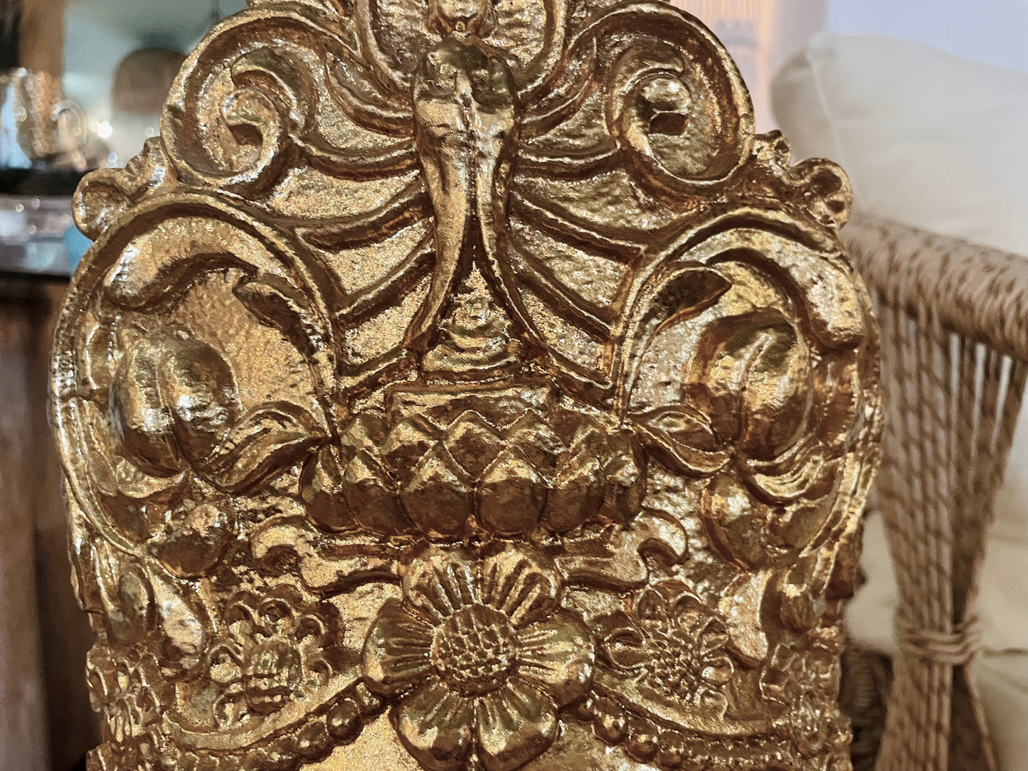 Gold Budha Woman Bust