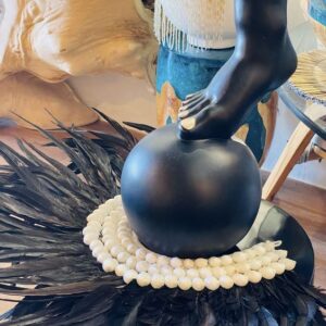 Black Decorative Foot on Ball