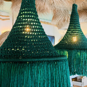 Knitted Green Pendant Lamp