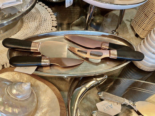 Rose Gold Set of 4 Cheese Knifes