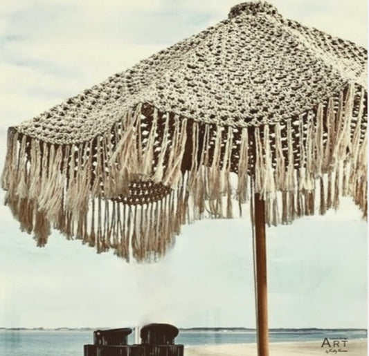 Handmade Macrame Umbrella Cover 2.5m